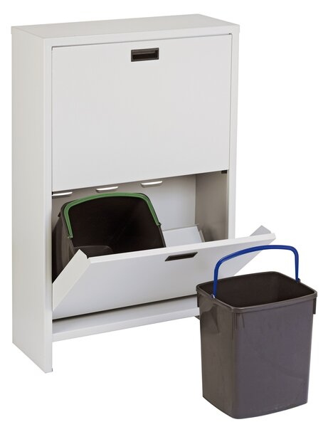 Zostava skrinky a 4 košov na triedený odpad, 4 x 20 litrov