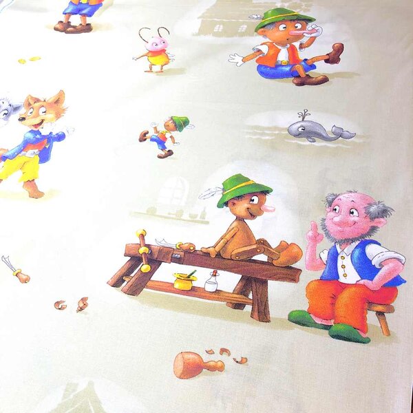 Pinochio detská bavlnená látka