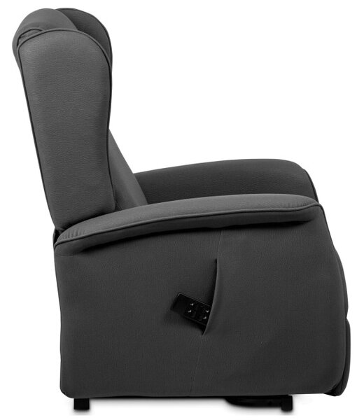 Polohovacie kreslo sivé, elektrické TV-1192 GREY2