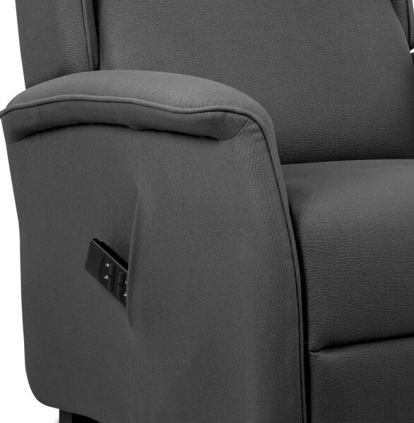 Polohovacie kreslo sivé, elektrické TV-1192 GREY2