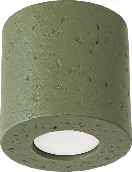Sollux SL.1841 - Bodové svietidlo ORBIS 1xGU10/10W/230V betón/zelená