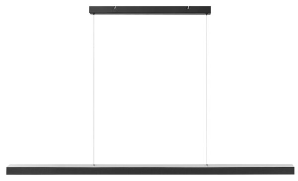 LED závesná lampa čierna kovová lineárna 160 cm industriálny moderný štýl kuchyňa jedáleň
