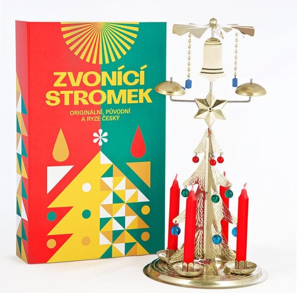 Zvoniaci stromček (anjelské zvonenie) zlatý