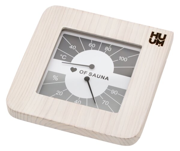 HUUM OU HUUM teplomer s vlhkomerom do sauny TASA Farba: Brown