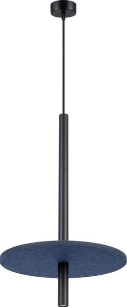 Sollux SL.1881 - Luster na lanku FELTRO 1xG9/8W/230V čierna/modrá