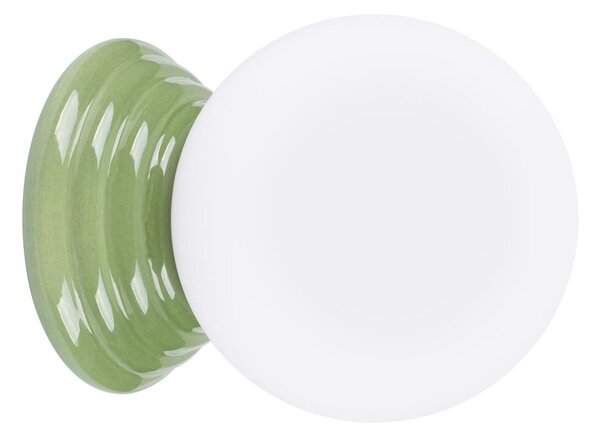 Sollux SL.1894 - Kúpeľňové nástenné svietidlo ZORI 1xG9/8W/230V IP44 zelené