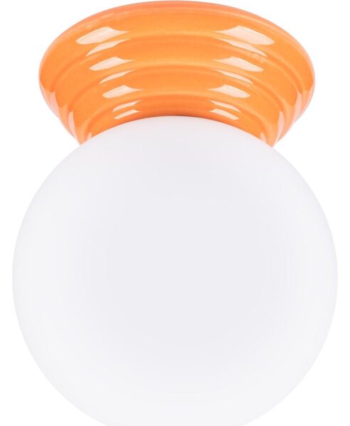 Sollux SL.1899 - Stropné svietidlo do kúpeľne ZORI 1xG9/8W/230V pr. 12 cm IP44 oranžové