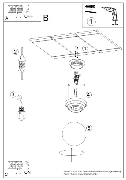 Sollux SL.1900 - Stropné svietidlo do kúpeľne ZORI 1xG9/8W/230V priemer 12 cm IP44 zelené