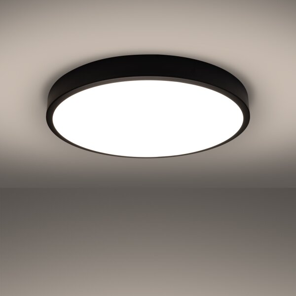 Sollux SL.1248 - LED stropné svietidlo ONYX, 48 W / 230 V, priemer 60 cm, čierne