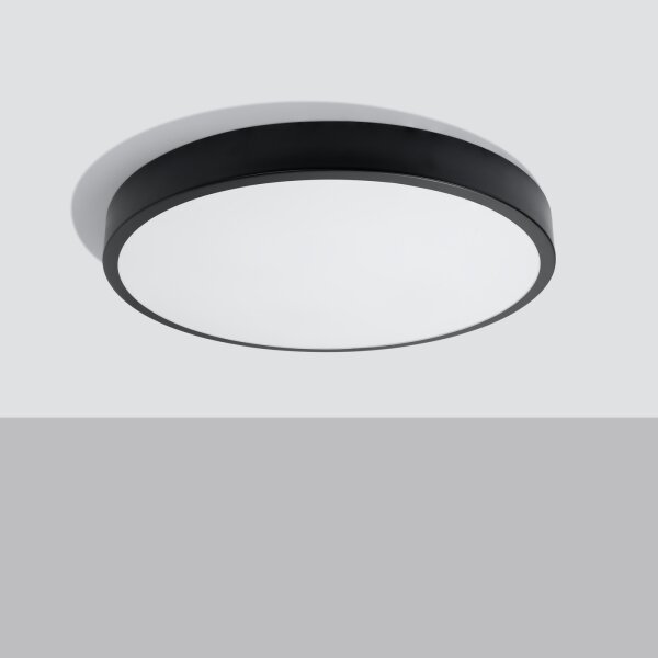 Sollux SL.1248 - LED stropné svietidlo ONYX, 48 W / 230 V, priemer 60 cm, čierne