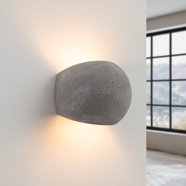 Sollux SL.1362 - Nástenné svietidlo GLOBE 2xG9/8W/230V betón/sivá