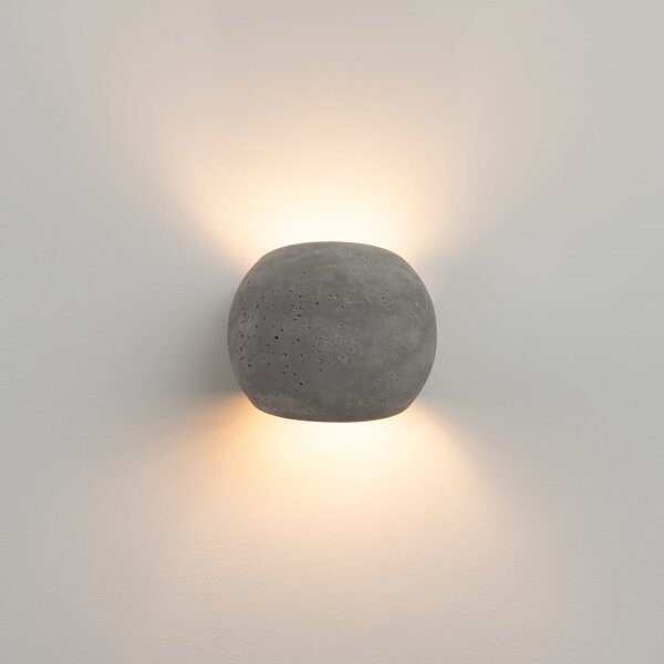 Sollux SL.1362 - Nástenné svietidlo GLOBE 2xG9/8W/230V betón/sivá