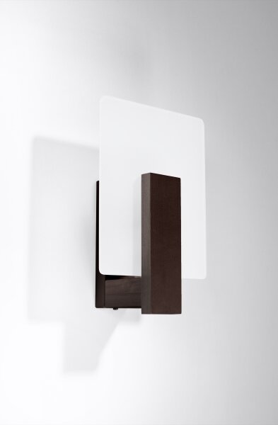 Sollux SL.1096 - Nástenné svietidlo LAPPO 1xE14/10W/230V wenge