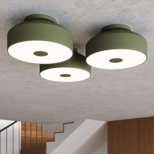 Sollux SL.1680 - Stropné svietidlo OMIQ 4xE27/15W/230V pr. 30 cm zelené