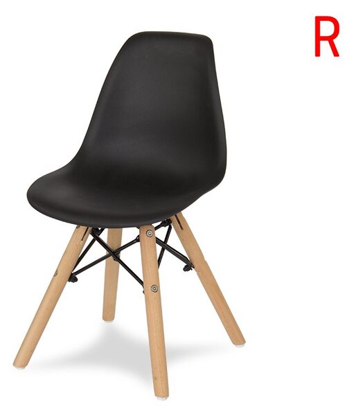 Dekorstudio Detská dizajnová stolička ENZO čierna