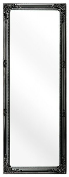 Závesné zrkadlo nástenné čierne 50 x 130 moderné elegantné