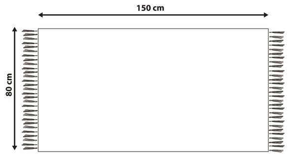 Kelímový koberec viacfarebný vlna a bavlna 80 x 150 cm ručne tkaný boho geometrický vzor so strapcami
