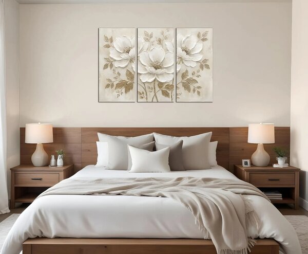 Obraz na plátne Biele svetlé kvety
