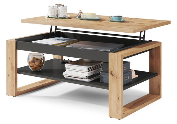 NUO dub artisan / antracit, konferenčný stolík