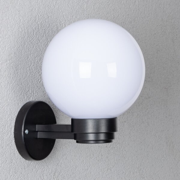 Brilagi-LED RGBW Vonkajšie nástenné svietidlo HARBOR 1xE27/9W/230V IP33 čierna/biela