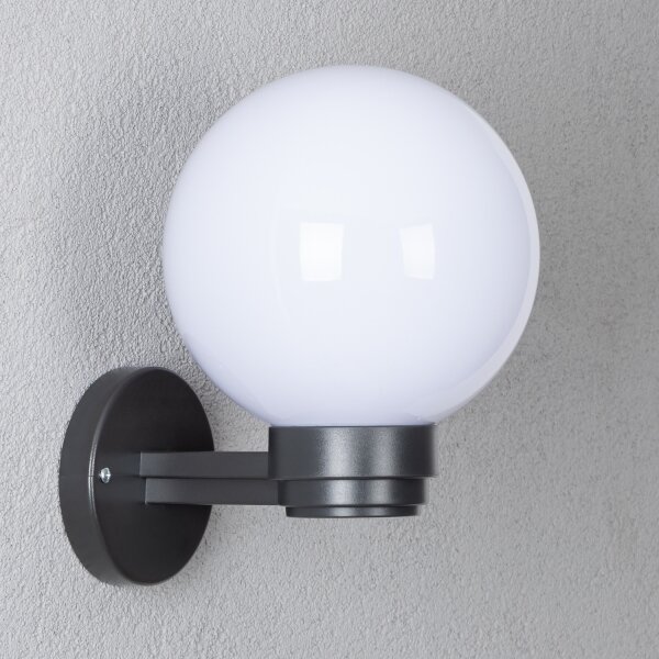 Brilagi -LED RGBW Vonkajšie nástenné svietidlo HARBOR 1xE27/9W/230V IP33 antracit/biela