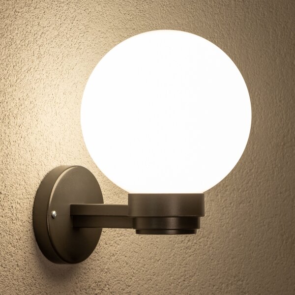 Brilagi -LED RGBW Vonkajšie nástenné svietidlo HARBOR 1xE27/9W/230V IP33 antracit/biela