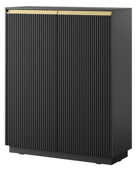 KOMODA CLAIRE 2D VYSOKÁ ČIERNA 103 cm