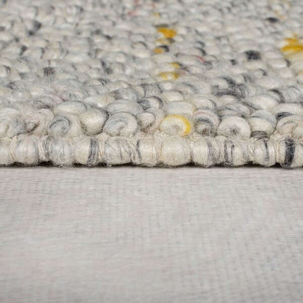 Krémový ručne tkaný koberec s prímesou vlny 120x170 cm Minerals – Flair Rugs