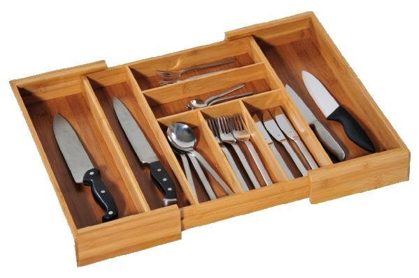PRÍBORNÍK DO ZÁSUVKY, drevo, 35-58/43/5 cm Homeware - Príborníky