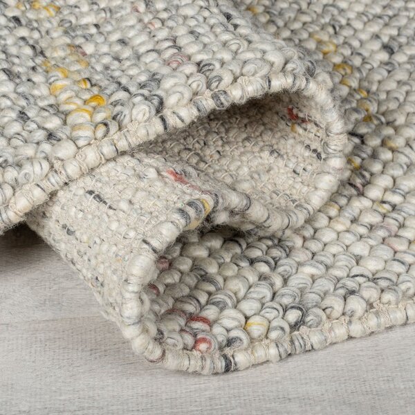 Krémový ručne tkaný koberec s prímesou vlny 120x170 cm Minerals – Flair Rugs