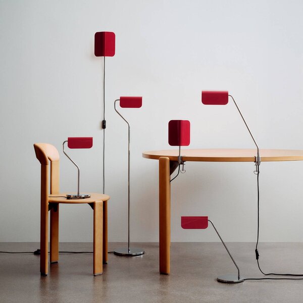 HAY Stolná lampa Apex, červená, 38 cm, E14, oceľ, Červená, Pracovňa / Kancelária, kov, Dizajn, Stojacie svietidlo