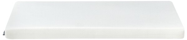Penový matrac biely 60 x 120 cm odnímateľný poťah stredne tvrdý do detskej postieľky detská izba