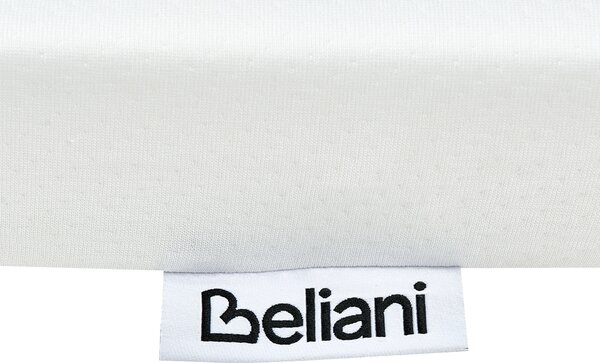 Penový matrac biely 70 x 130 cm odnímateľný poťah stredne tvrdý do detskej postieľky detská izba