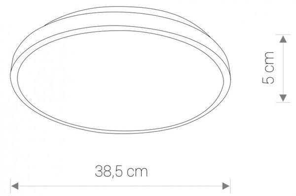 Kúpeľňové stropné svietidlo Nowodvorski AGNES ROUND LED 22W BLACK 8204