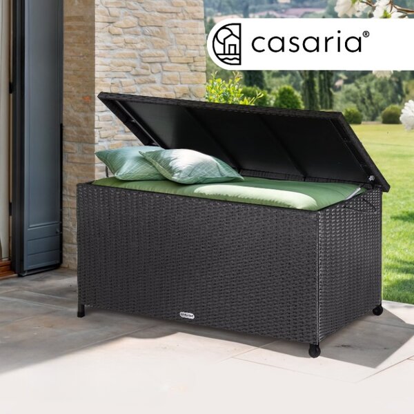 Úložný box s kolieskami 370 L - čierny