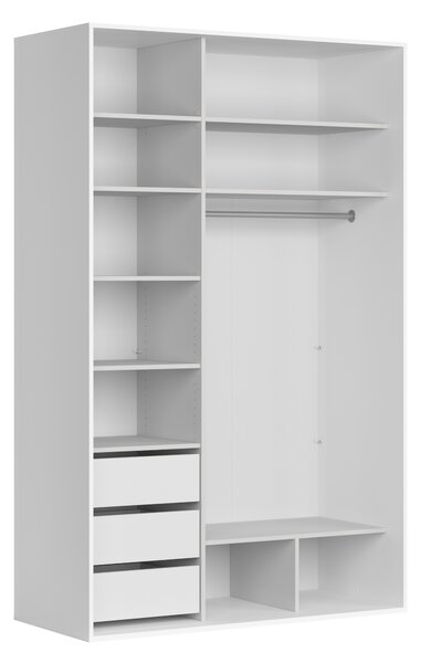 NovýNábytok.sk Šatníková skriňa BRW Flex 245 (biela+ kašmír) (so zrkadlom). Vlastná spoľahlivá doprava až k Vám domov. 1157688