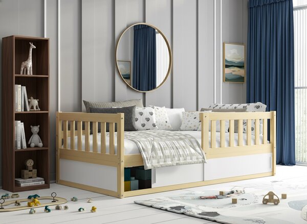 HRUŠKA Posteľ SMART 160x80 - Borovica s úložným priestorom