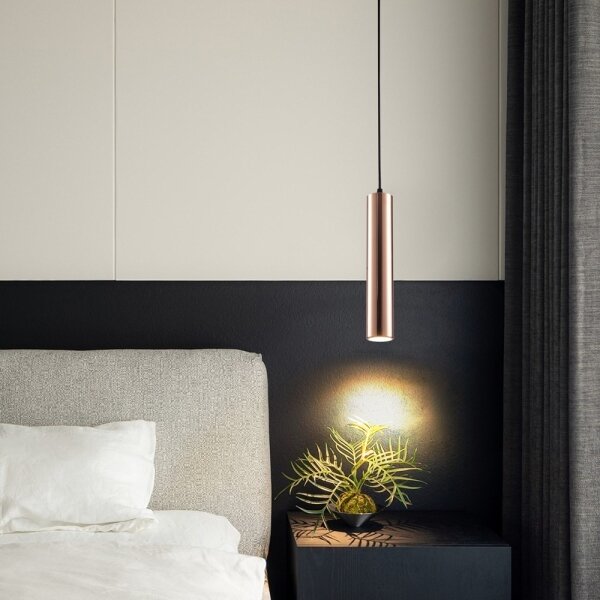 Immax NEO 08306L - Luster na lanku PUNTO 1xGU10/9W/230V ružovo-zlaté