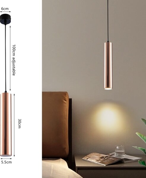 Immax NEO 08306L - Luster na lanku PUNTO 1xGU10/9W/230V ružovo-zlaté