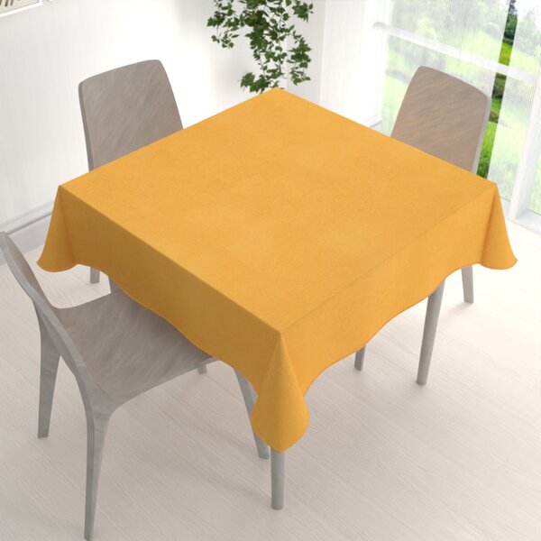 Biante Dekoračný štvorcový obrus BKW-211 Horčicový žíhaný 130x130 cm