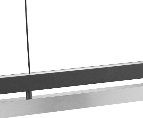 LED závesné svietidlo Pulse, dĺžka 120 cm, čierne, kovové, Čierna, Obývacia izba / jedáleň, kov, Moderný, Závesné svietidlo
