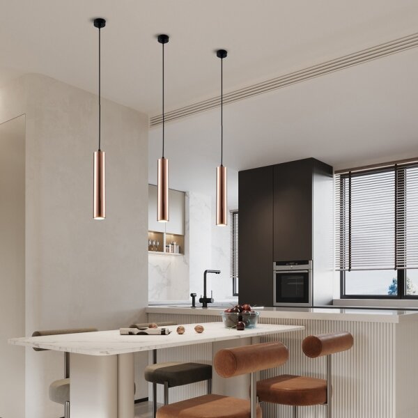Immax NEO 08306L - Luster na lanku PUNTO 1xGU10/9W/230V ružovo-zlaté