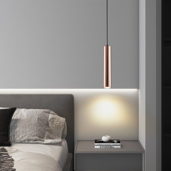 Immax NEO 08306L - Luster na lanku PUNTO 1xGU10/9W/230V ružovo-zlaté