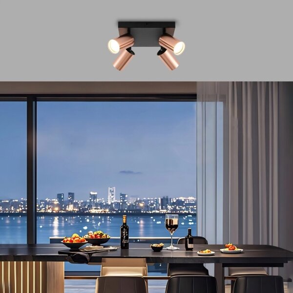 Immax NEO 08304L - Bodové svietidlo PUNTO 4xGU10/9W/230V ružové zlato
