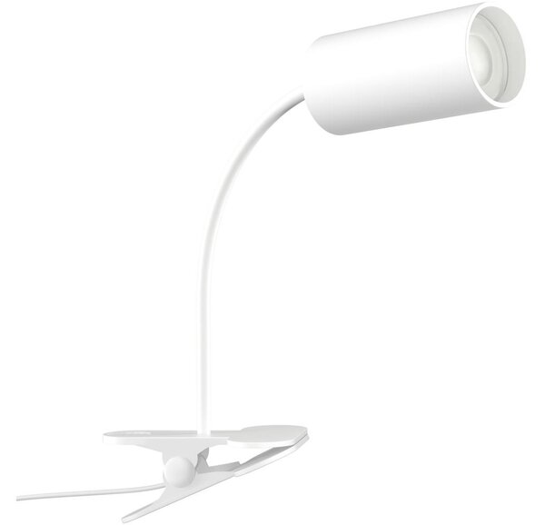 Immax NEO 08294L - Flexibilná lampa s klipom PUNTO 1xGU10/9W/230V biela