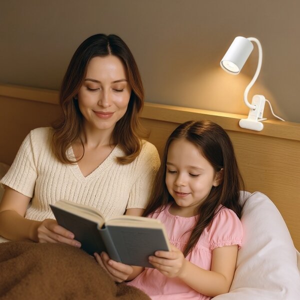 Immax NEO 08294L - Flexibilná lampa s klipom PUNTO 1xGU10/9W/230V biela
