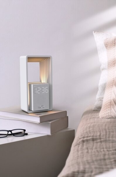 Immax NEO 09113L - LED stolná lampa s budíkom a nabíjaním CALM LED/3,5W/5V