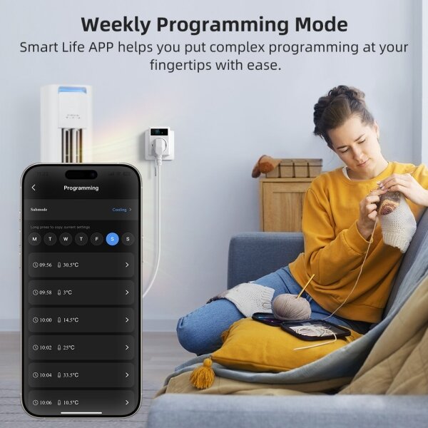 Immax NEO 07811L - Inteligentná zásuvka s teplomerom F 3680W Wi-Fi