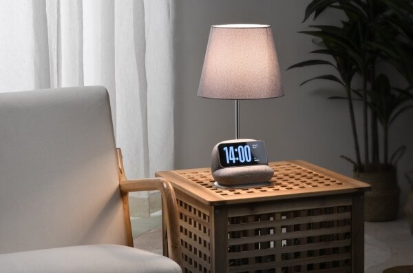 Immax NEO 09109L - LED stmievateľná stolová lampa s bezdrôtovým nabíjaním Qi SOFA LED/6W/230V sivá