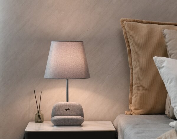 Immax NEO 09109L - LED stmievateľná stolová lampa s bezdrôtovým nabíjaním Qi SOFA LED/6W/230V sivá